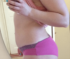 Vicky before starting Shake That Weight