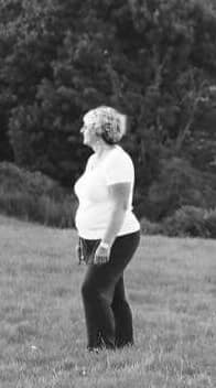 Karen before starting Shake That Weight