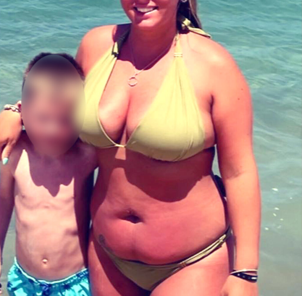 Leah before starting Shake That Weight